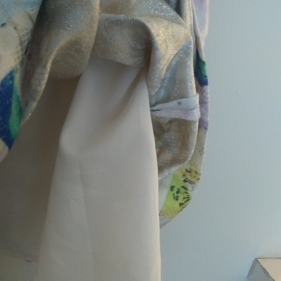 Anthropologie Leifsdottir Sleeveless Metallic Brocade Parakeet Peplum Top - Picture 6 of 7